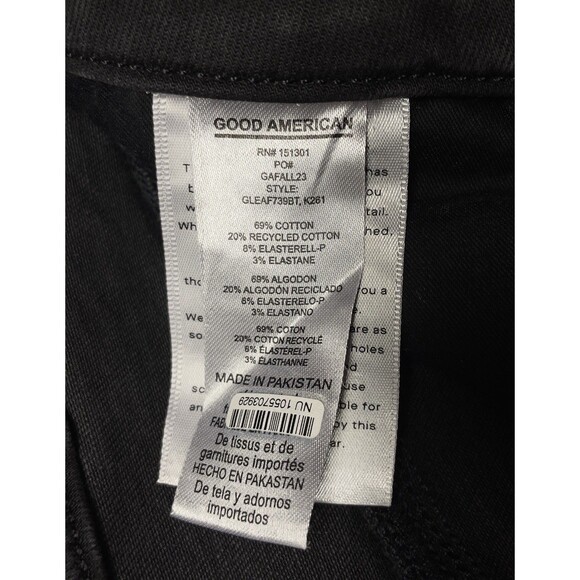 Good American GLEAF739BT Women’s Plus Sz 20-26 Faded Black Stretch Skinny Jeans - Picture 12 of 13